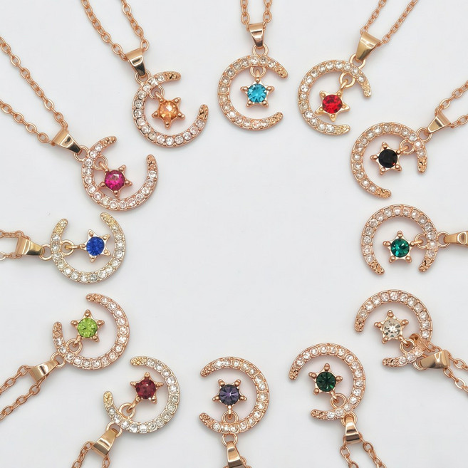 리아누 탄생석목걸이 우정 연인 취업 기념일 선물