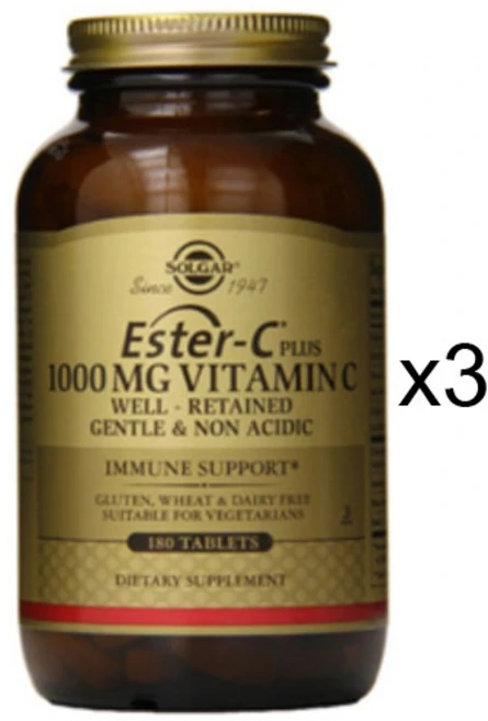 솔가 에스터C 플러스 1000mg 비타민C 180정 x3, 3개 - 쿠팡