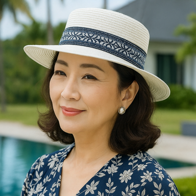 [모장A11] 보헤미안 에스닉 라탄 페도라