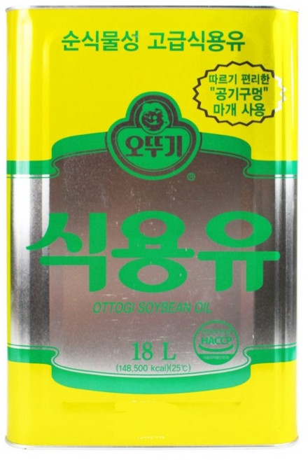 오뚜기 콩기름, 1개, 18L