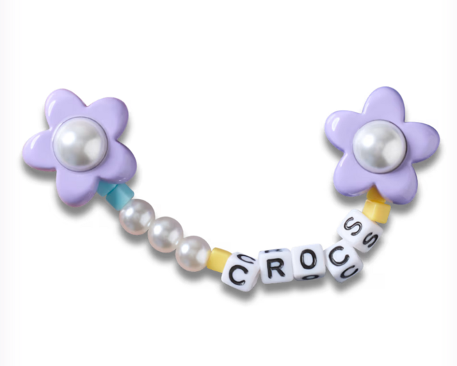 크록스 NC고잔 정품 지비츠 10016446 Purple Meta Flower Chain