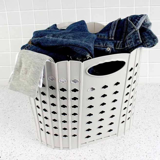 간편이동 다용도실 빨래 보관함 욕실수납바구니 빨래함 인테리어빨래바구니 세탁함