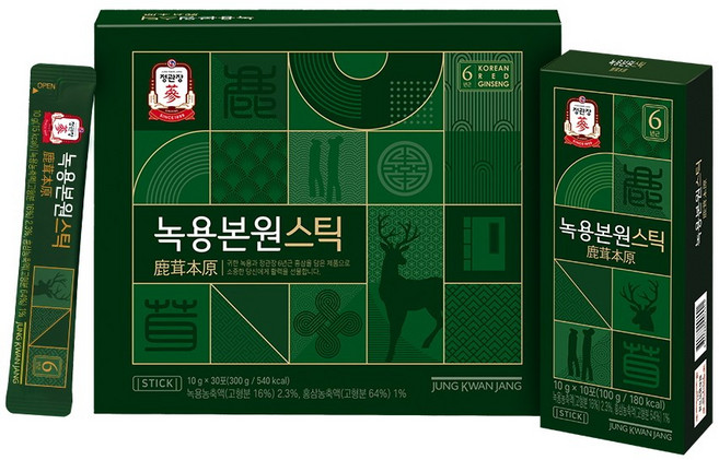 [유통기한임박특가] 정관장 녹용본원스틱 1set, 1세트, 300ml