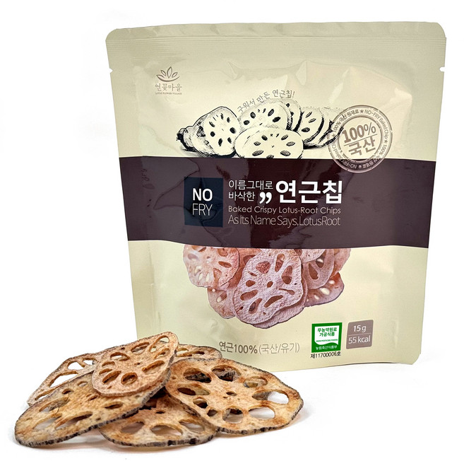 더연 이름그대로 연근칩 15g 바삭하게 구운 국내산 무농약, 1개