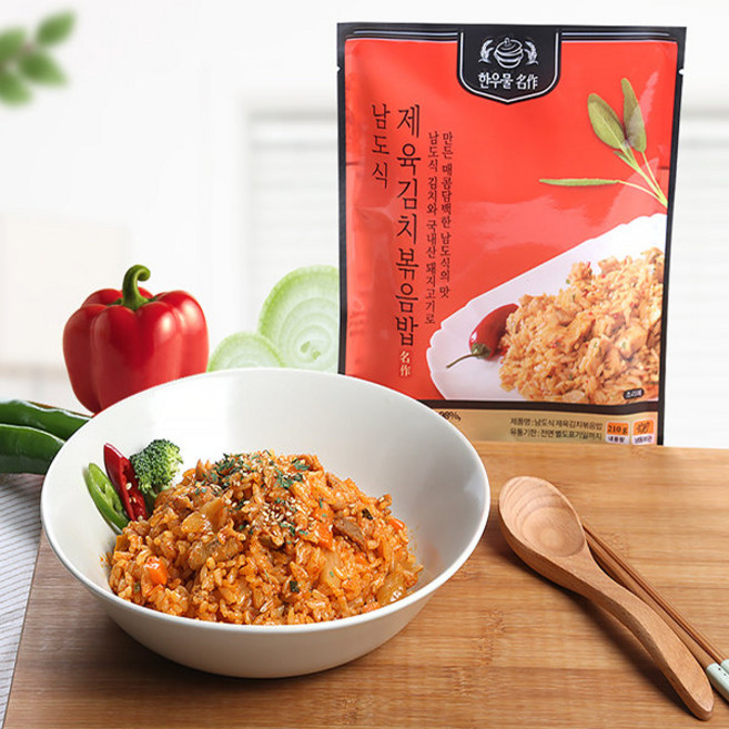 한우물 남도식 제육김치볶음밥 16봉, 1세트, 210g