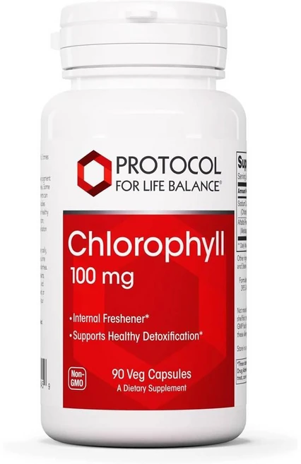 프로토콜 클로로필 100mg 캡슐 PROTOCOL FOR LIFE BALANCE Chlorophyll, 1개, 90정 - 쿠팡