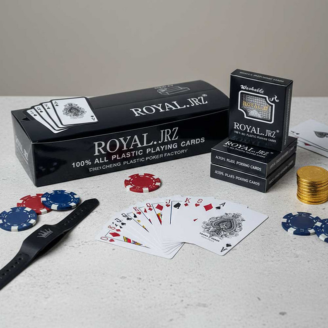 홀렌 JRZ 로얄카드 블랙 포커 개별포장 사기방지, 12개