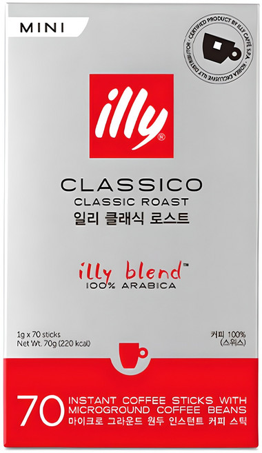 일리 클래식 로스트 미니 원두커피스틱, 70개입, 1개, 1g
