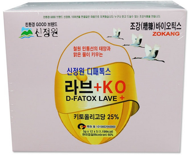 조강식품 키토올리고당 라브KO 5g 60포, 60개