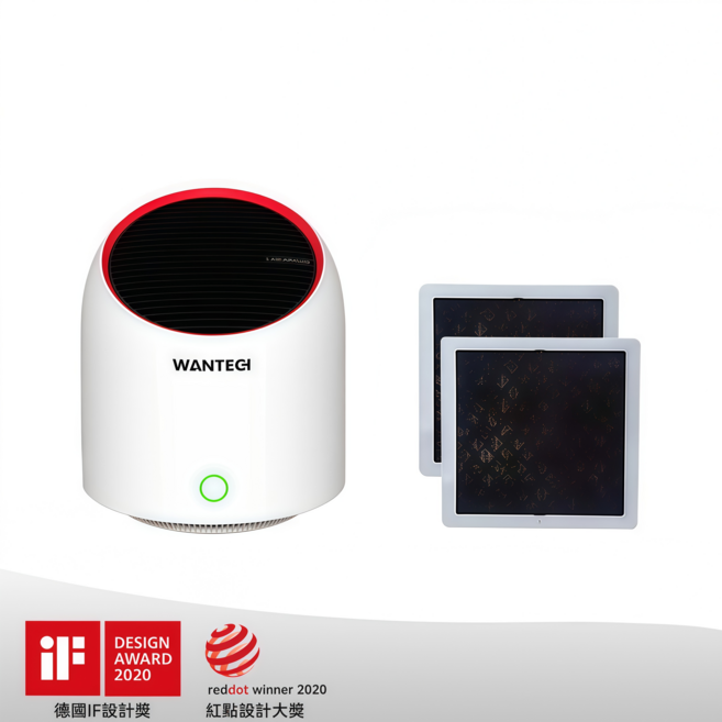 Wantege HEPA 濾網 AI 智能晶片 USB 供電, 白色, A2空氣清淨機,+活性炭濾網*2WTA2KQJHQ+HXTLW5*2