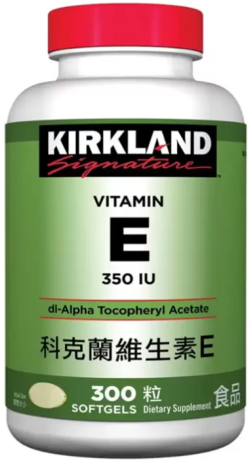 科克蘭 維生素E 350 IU 300粒, 1個