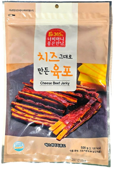 치즈육포 500g, 1개