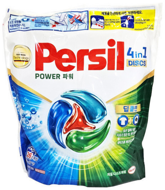 퍼실 디스크 캡슐세제 파워 일반/드럼 겸용, 1g, 1개입, 1