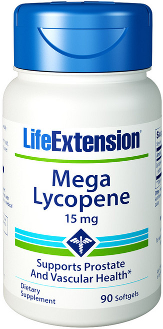 LIFE EXTENSION 茄紅素軟膠囊 15mg, 90顆, 1罐