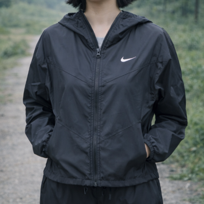 나이키 NSW 윈드러너 루즈 우븐 후드 자켓 여성용 바람막이 경량 아우터 윈드브레이커
