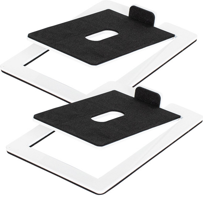 몬스터픽스 모니터 스피커 스탠드 받침대 2개, 화이트