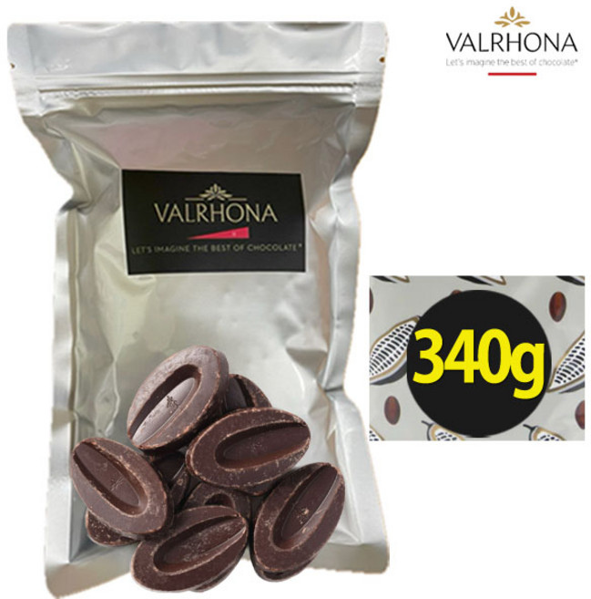 [프랑스산]발로나 다크 초콜릿 에콰토리얼 누아 소분포장 프랑스산 커버처 다크55% valrhona dark equatorial noir chocolate, 1개, 340g