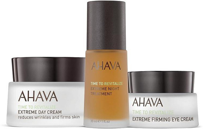 AHAVA 익스트림 트리오 세트 - 익스트림 데이 크림 50ml(1.7FL 온스) 익스트림 나이트 트리트먼트 30ml(1FL 온스) 및 익스트림 퍼밍 아이 크림 1.4ml(0, AHAVA 익스트림 트리오 세트 - 데이 크림 50ml, 1개