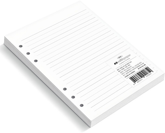 리코즈 6공 대용량 리필지 02 라인, 100개입, 1개