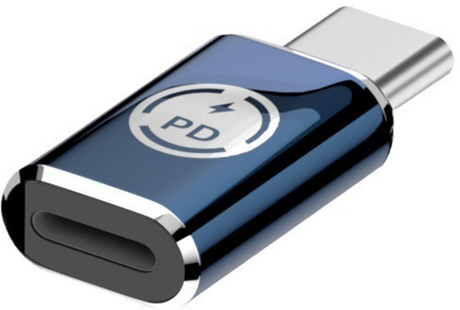 Lightning to Type-C 蘋果轉接器 支援PD充電, 1個, Lightning母 → TYPE-C公