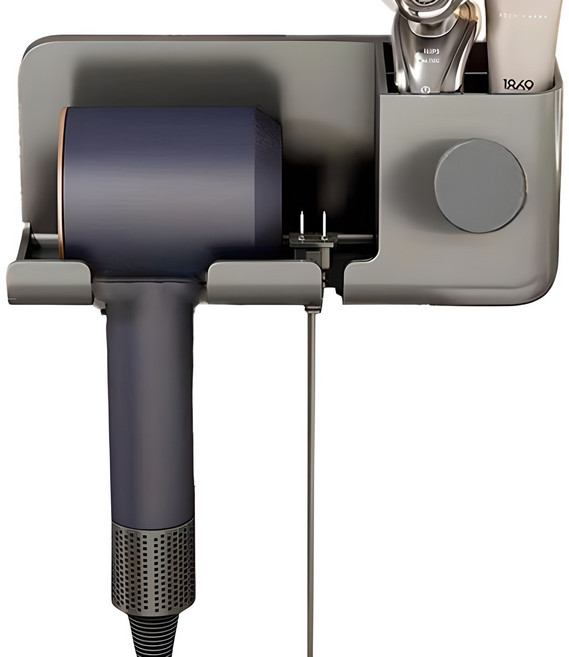 withWIN 간편 드라이기걸이 업그레이드, 그레이, 1개