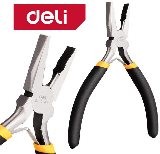델리 미니 펜치 뺀찌 뺀치 컴비네이션 플라이어, 미니  컴비네이션 플라이어 (DL103045), 1개