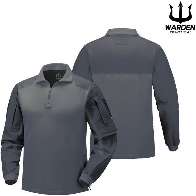 워든 프레지던트 택티컬 폴로 셔츠 긴팔 집업 카라티 반집업 전술복 소방관 티셔츠 리얼맨샵