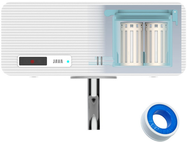 테프론 + 티에스자바 소변기 감지기(세정 방향 요석방지)내장형 센서 TU750 베터리식