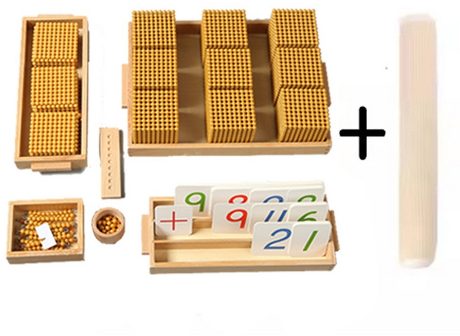 몬테소리 수학 놀이 세트 옐로우 나무 계산 조기 교육 게임 숫자 수교구 조카 보드게임 교구