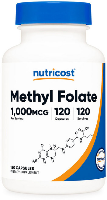 뉴트리코스트 메틸 폴레이트 1000mcg 활성엽산 120캡슐 1병