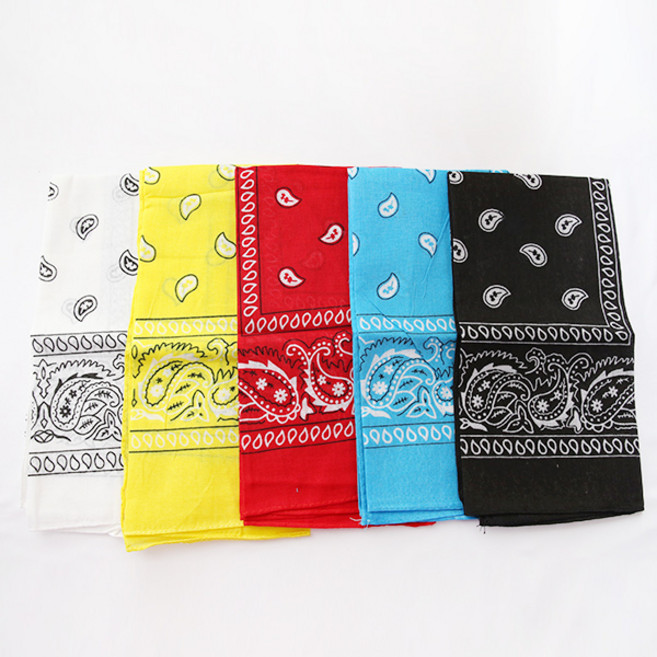 MISS21 미로즈 페이즐리 손수건 반다나 머리띠 헤어밴드 5개 세트 (hb1408)