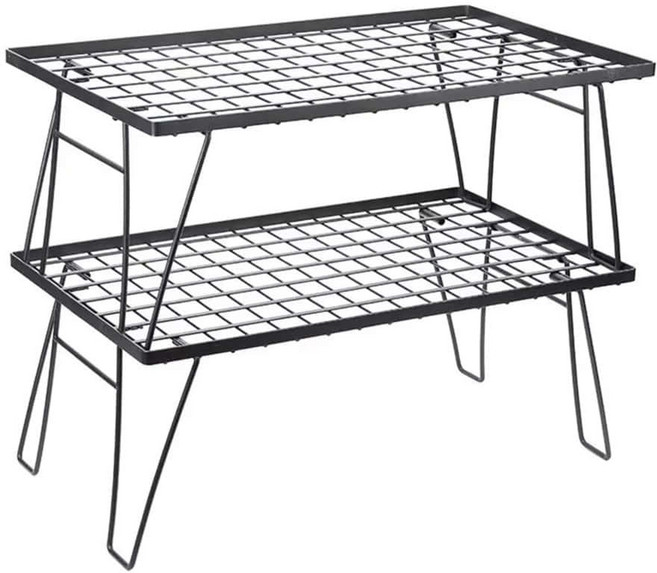 시엘리나 루리어 캠핑 접이식 메쉬테이블 사이드 폴딩 보조 우드 호환 2단, 상판