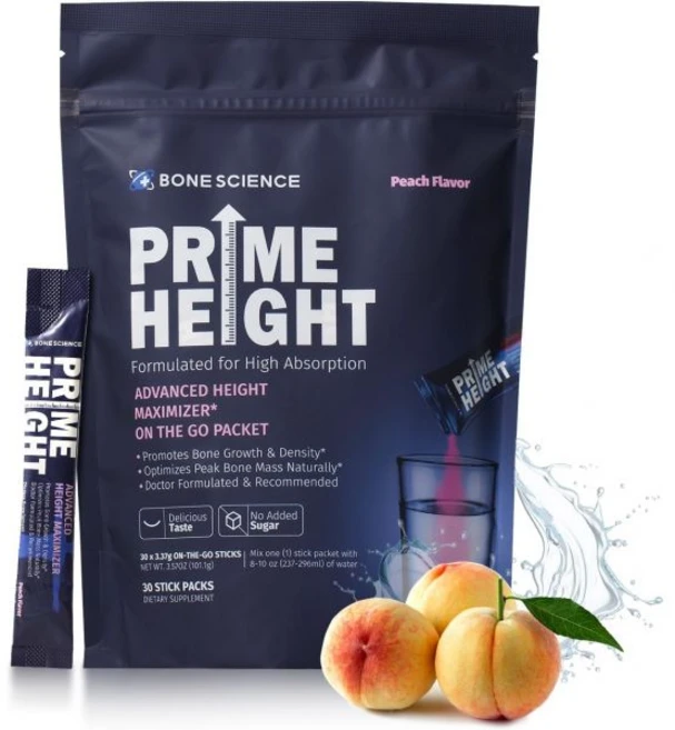 BONE SCIENCE - Prime Height Mutivitamin Powder - Height Development Drink Mix for Kids & Teens Bo, BONE SCIENCE - Prime Height Mu - 쿠팡