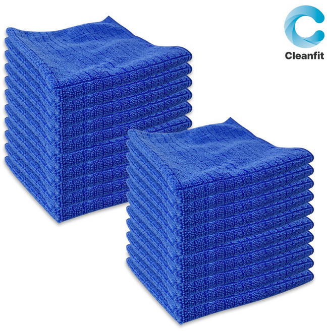 크린핏 바둑 극세사 행주 40x60cm, 40x60(파랑), 20개