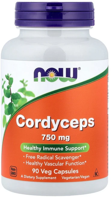 나우푸드 동충하초 이뮨지원 Cordyceps 750mg 90캡슐, 90정, 1개, 90정 - 쿠팡