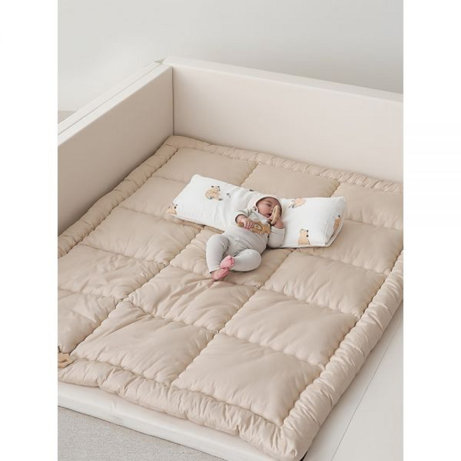 도노도노 먼지제로 범퍼침대 패밀리킹+순면토퍼세트 (패밀리킹 범퍼침대+순면패밀리토퍼), 포세린 아이보리, 베이지