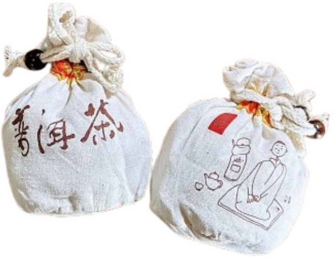 茶韻 吉幸迷你沱+透氣麻布袋, 300g, 1個, 1個裝
