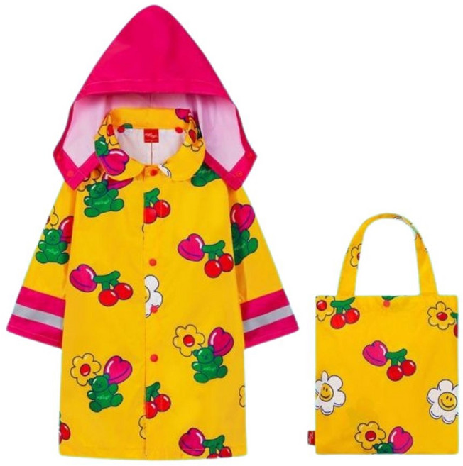 위글위글 정품 컬러팝 어린이 우비 키즈 레인코트