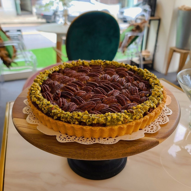 수제 프리미엄 피칸파이 4호 850g 소문난 유기농 디저트 영양 생일케이크 축하 답례품, 1개