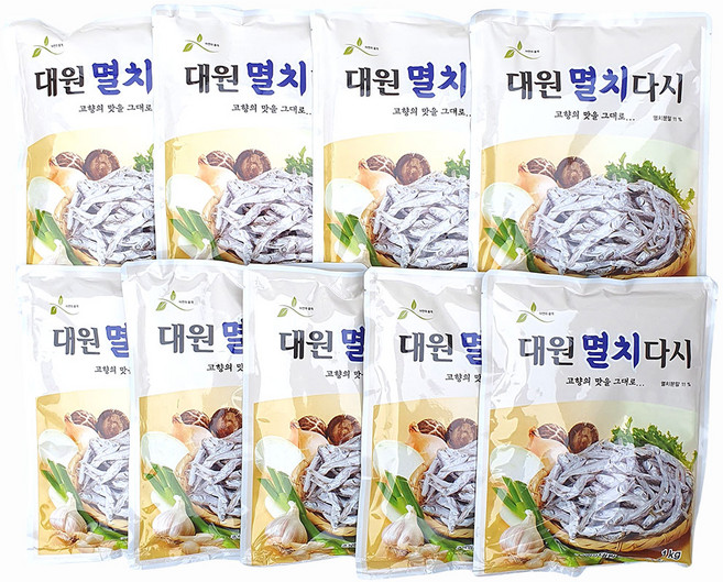대원 멸치다시 1kg 국물용 육수용 멸치, 9개