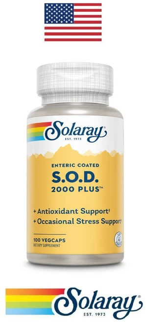 솔라레이 장용코팅 SOD 2000 Plus 100 VegCaps, 1개, 100정 - 쿠팡