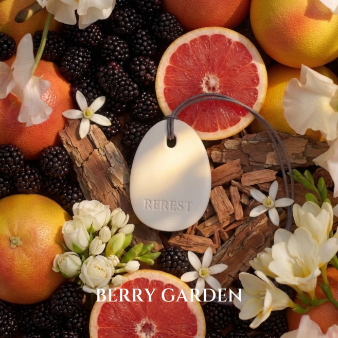 리레스트 명품 차량용 방향제 퍼퓸 테라코타 디퓨저, 베리가든, 1개