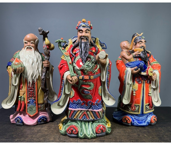 陶瓷神像 擺件, 如圖