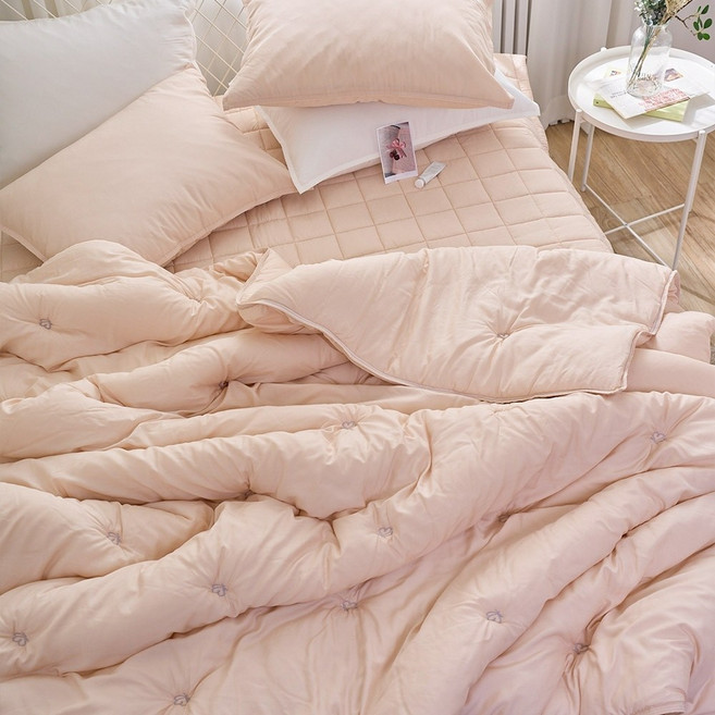 라라베딩 사계절 꽃자수 밴딩패드 모달100% 차렵이불 세트