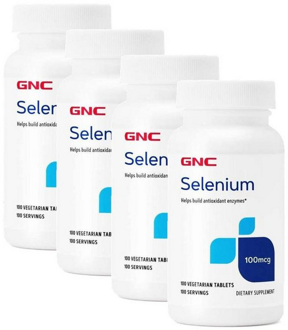 지엔씨 셀레늄 100mcg GNC Selenium, 100정, 4개