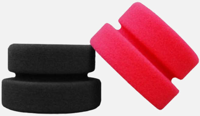 퓨어스타 듀얼스템프 어플리케이터 2p 셀프 세차 용품 워시 미트 스펀지 실내