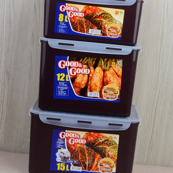 김치보관 보관용기 밀폐용기 8L 15L 냉장고 12L 업소용 대용량 핸디락, 1개