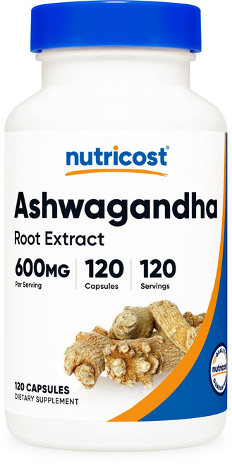 뉴트리코스트 아슈와간다 루트 600mg 캡슐, 1개, 120정