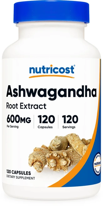 뉴트리코스트 아슈와간다 루트 600mg 캡슐, 1개, 120정 - 쿠팡