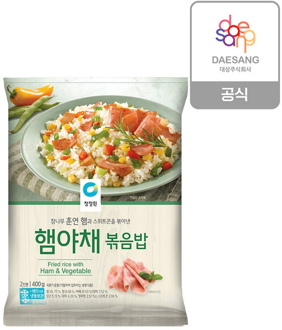 바이오마켓_청정원 햄야채볶음밥 400g, 8개